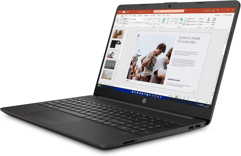 HP 250 G9 15.6-inch Laptop, Core i3-1235U (12th Gen), 16 GB RAM, 512 GB SSD, Windows 11
