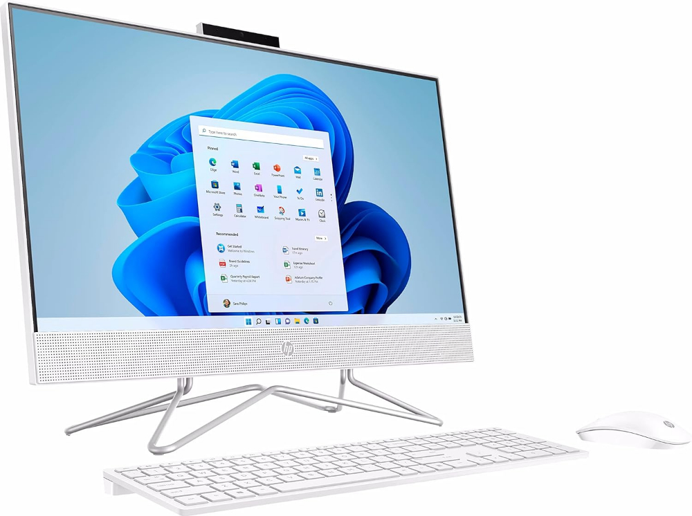 HP AIO-24-DF 23.8" FHD (1920x1080) IPS All-in-One Desktop 2024 New | Intel i5-12TH GEN 2-Core | Intel UHD Graphics | Wi-Fi | 8GB DDR4 256GB M.2 SSD | Win11 SNOW WHITE