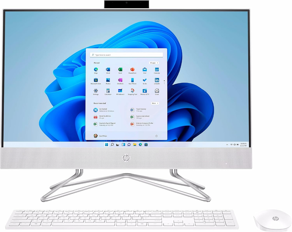 HP AIO-24-DF 23.8" FHD (1920x1080) IPS All-in-One Desktop 2024 New | Intel i5-12TH GEN 2-Core | Intel UHD Graphics | Wi-Fi | 8GB DDR4 256GB M.2 SSD | Win11 SNOW WHITE