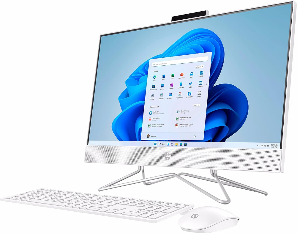 HP AIO-24-DF 23.8" FHD (1920x1080) IPS All-in-One Desktop 2024 New | Intel i5-12TH GEN 2-Core | Intel UHD Graphics | Wi-Fi | 8GB DDR4 256GB M.2 SSD | Win11 SNOW WHITE