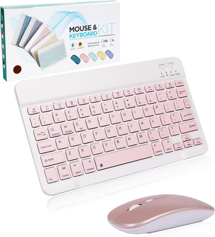 Rechargeable Bluetooth Keyboard and Mouse Combo
