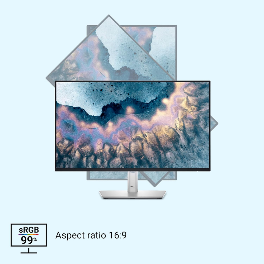 Dell 24 inch P2425H Monitor IPS FHD|100Hz| 99% sRGB | 250 cd/m2 (Typical) 5ms| 1500:1 Contrast Ratio| 5X USB 3.2 Gen1 1x HDMI 1.4 1xDP 1xVGA| Height Tilt Swivel Pivot |USB-C Downstream | Flicker Free