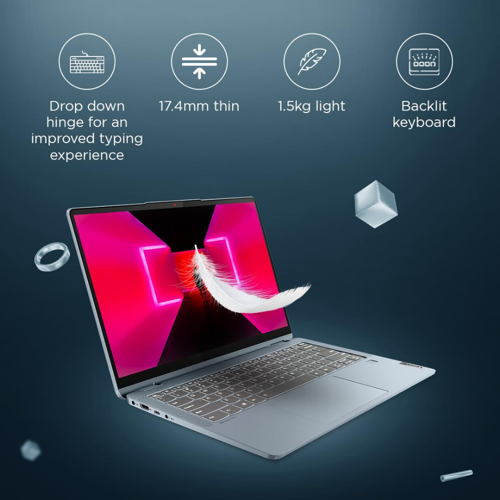 Lenovo IdeaPad Flex 5 12th Gen Intel Core i5-1235U 14" IPS 2-in-1 Laptop 8GB 512GB SSD Win 11
