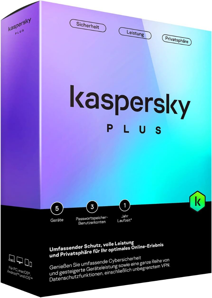 Kaspersky Plus 5 Devices – 1 Year | Advanced Security