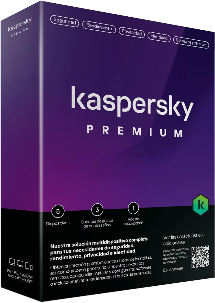 Kaspersky Premium Total Security  | 5 Devices | 1 Year