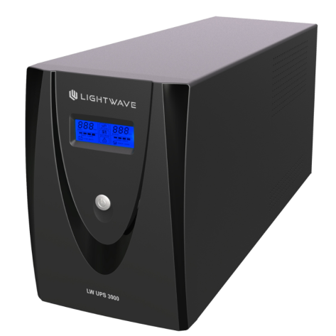 Lightwave LW 3000VA 3-Pin UPS Backup Power Supply