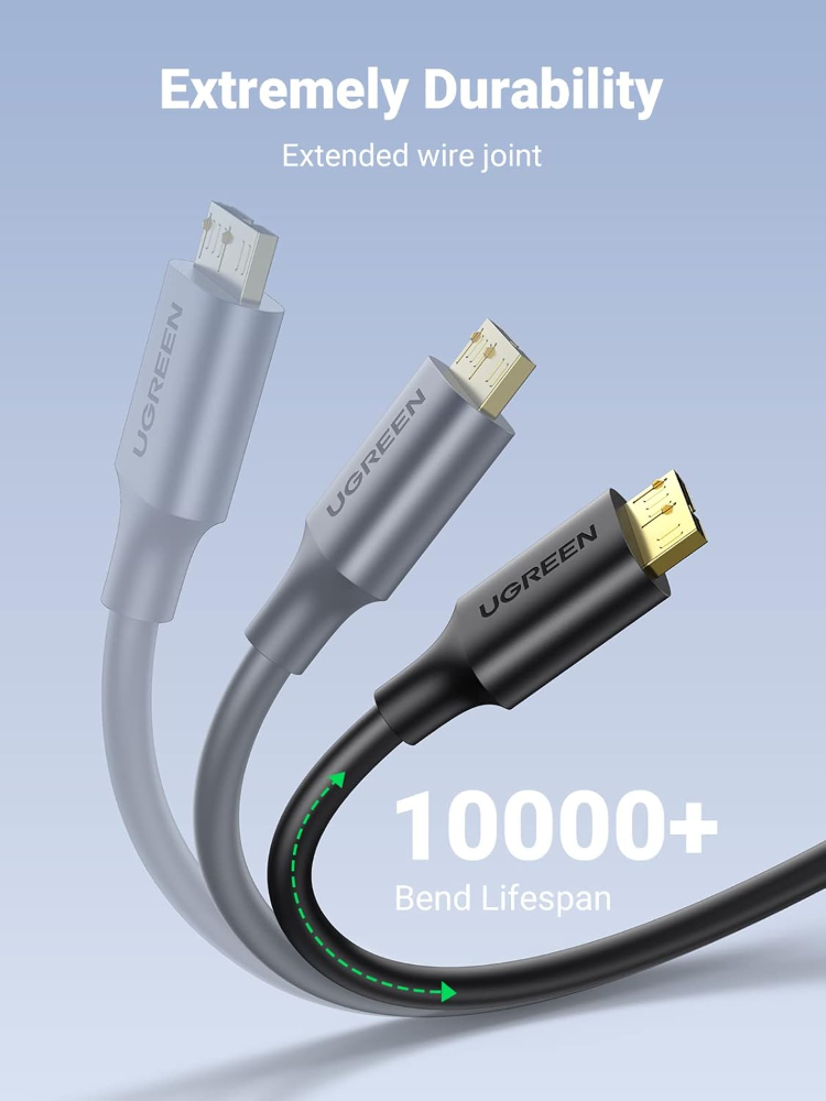 UGREEN USB-A 3.0 to Micro USB 3.0 Cable 1M (Black)