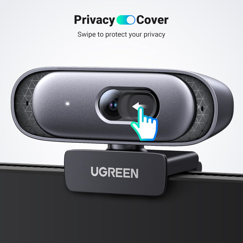 UGREEN 2K Webcam for PC, Full HD 1080p/60fps Web Cam, Auto Focus & Light Correction, Dual Mic for Clear Stereo Audio image 5