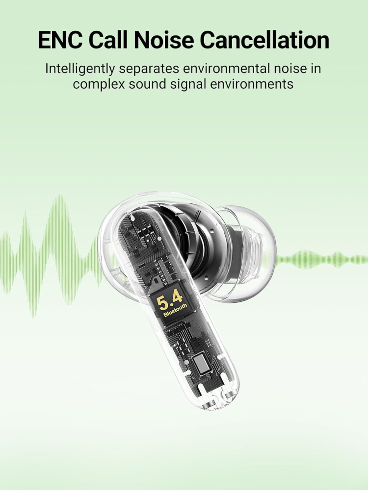 Ugreen HiTune P3 True Earbuds Clear Calls Anywhere & Anytime - White image 5