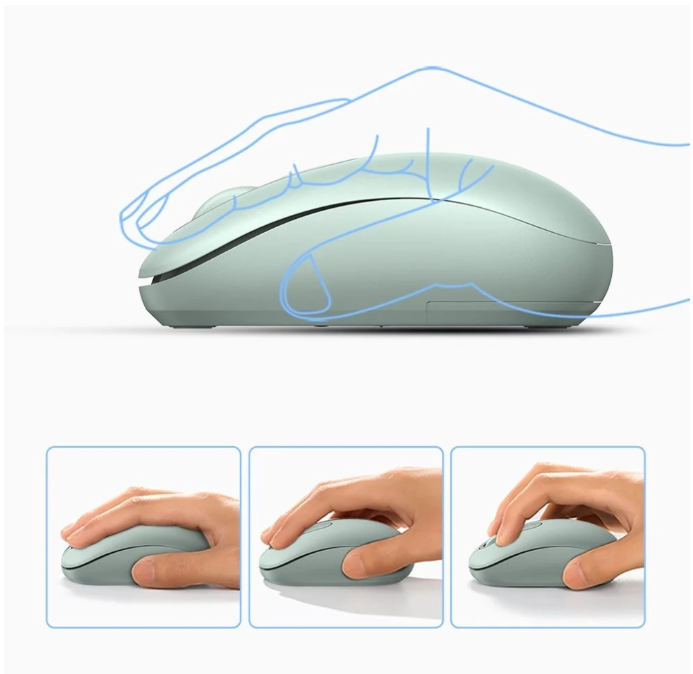 Ugreen 2.4G Portable Wireless Mouse (Cherry Pink, Celadon Green, Moonlight Grey, Dusty Blue, Midnight Blue)