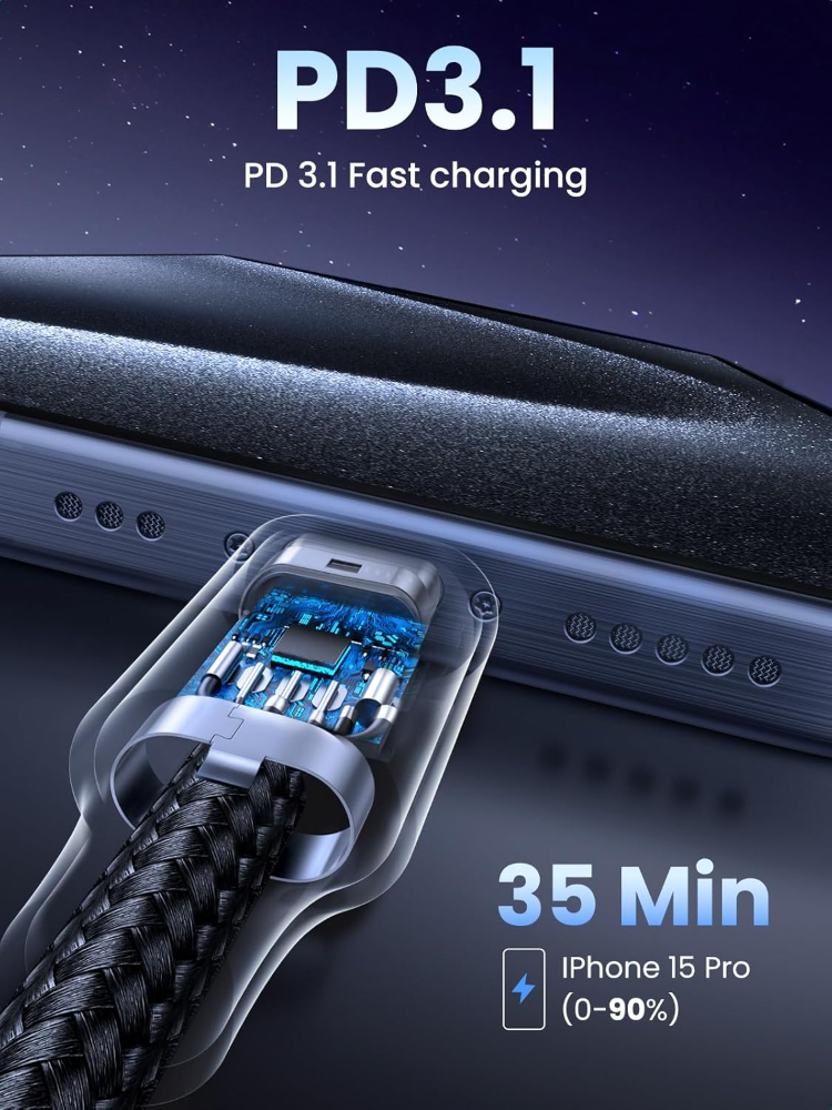 UGREEN 240W USB C to USB C Cable, Fast Charging USB C Cable image 3