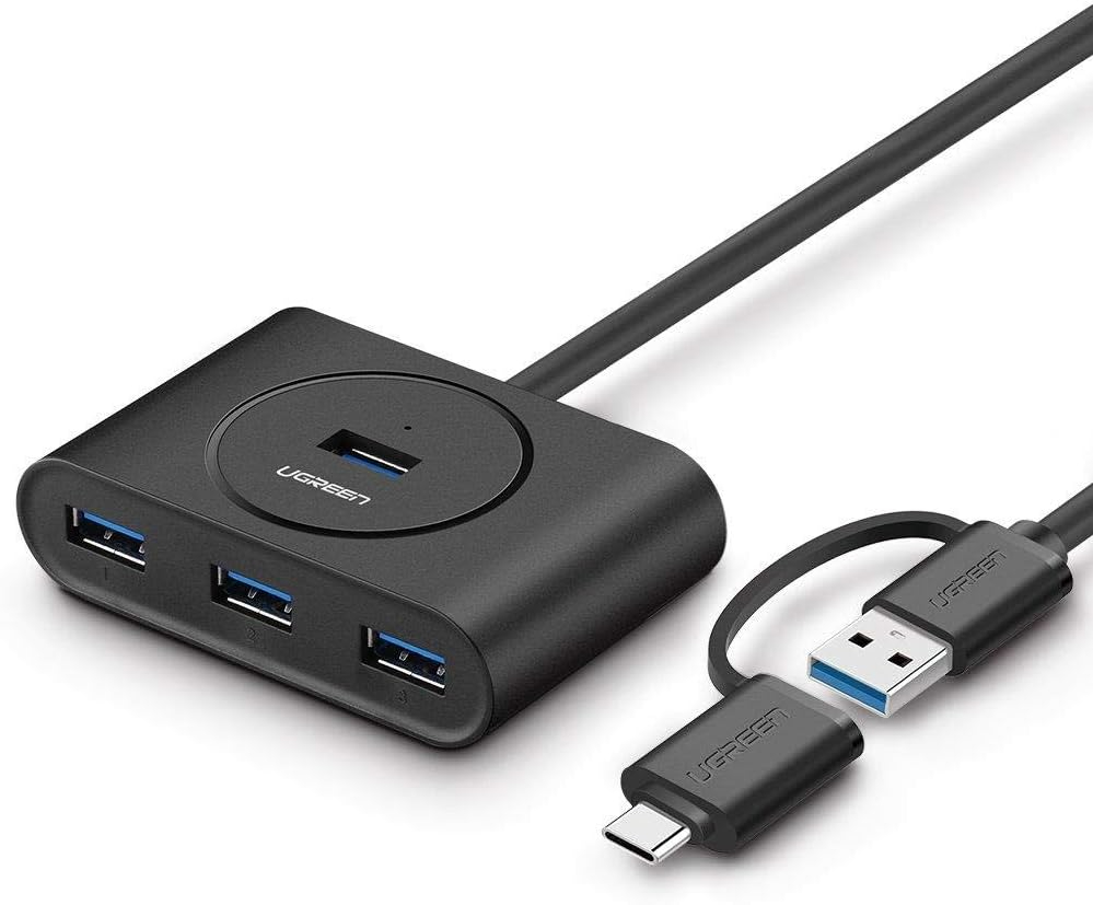 UGREEN 4-in-1 USB 3.0 Port Hub 5Gbps Data Transfer Adapter
