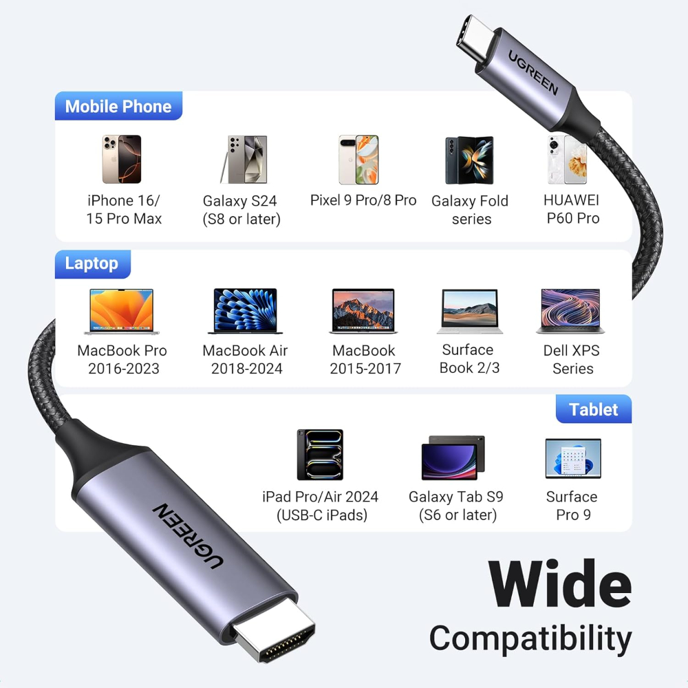 UGREEN USB C to HDMI Cable 4K@60Hz
