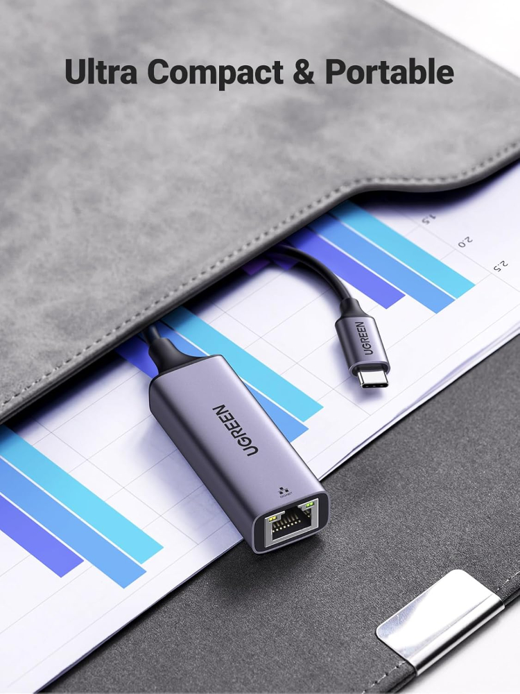 UGREEN USB C to Ethernet Adapter, Plug and Play 1Gbps Ethernet Adapter