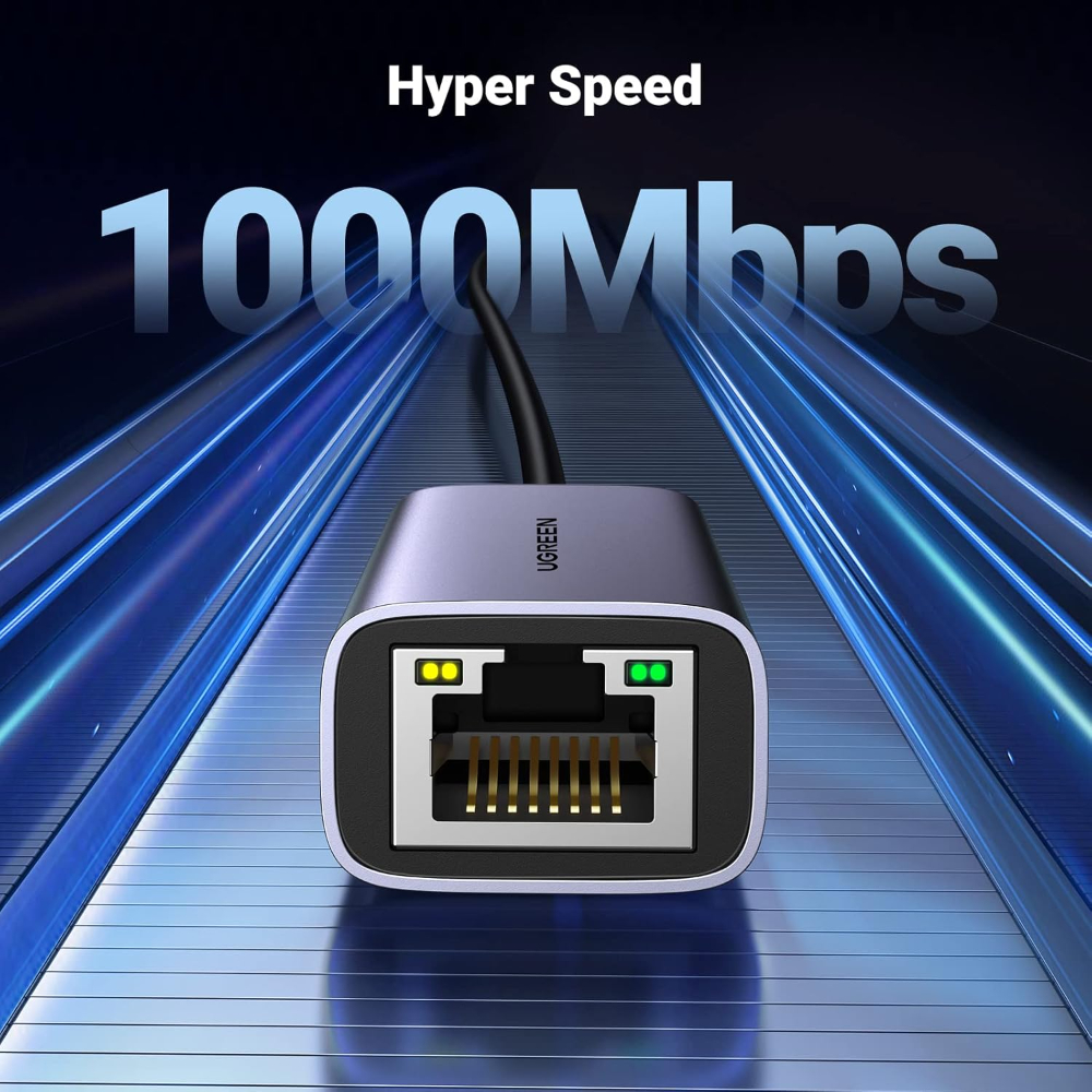 UGREEN USB C to Ethernet Adapter, Plug and Play 1Gbps Ethernet Adapter