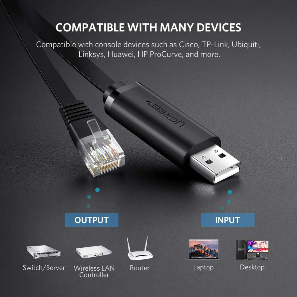 UGREEN USB to RJ45 Console Cable 1.5M image 2