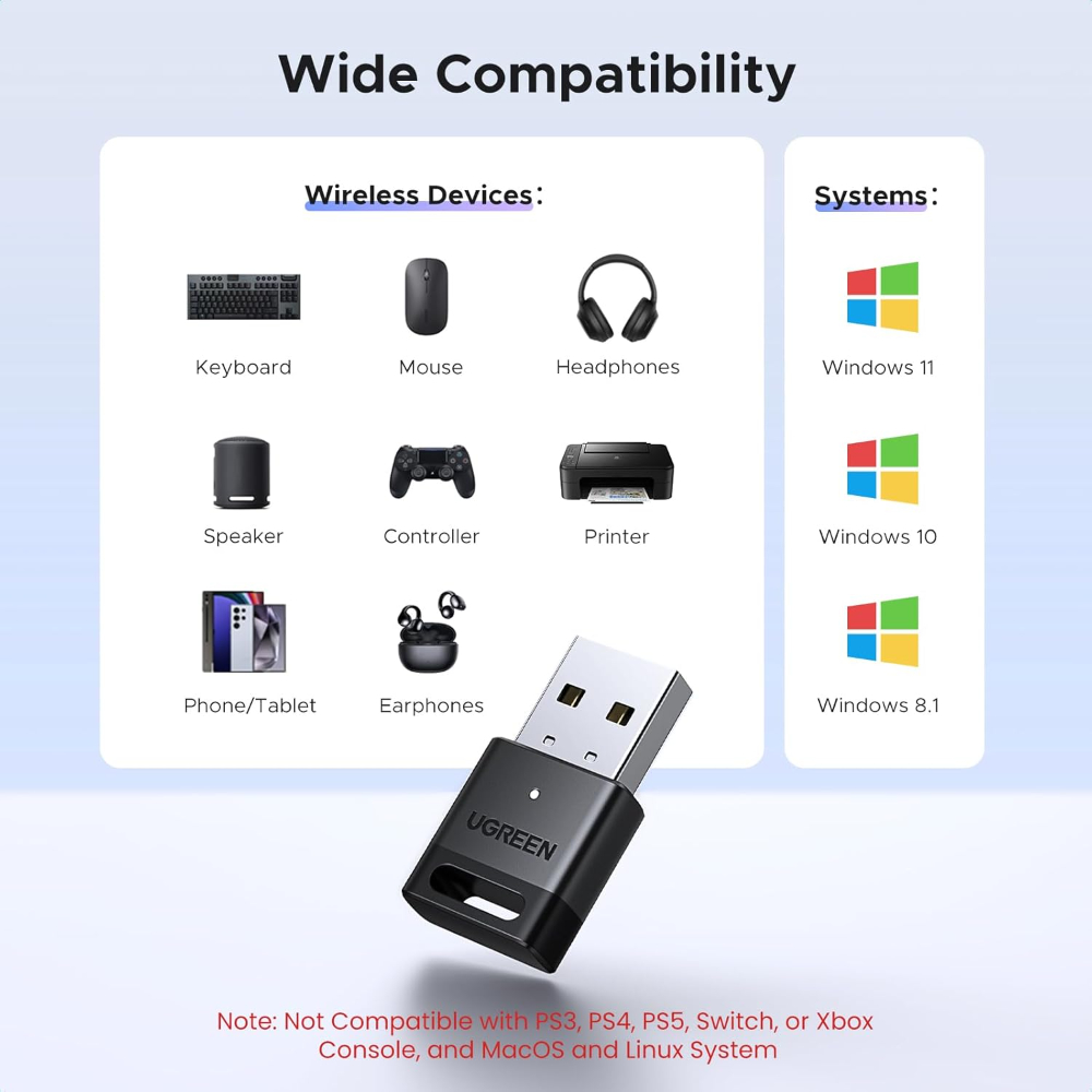 UGREEN USB-A Bluetooth 5.4 Adapater image 7