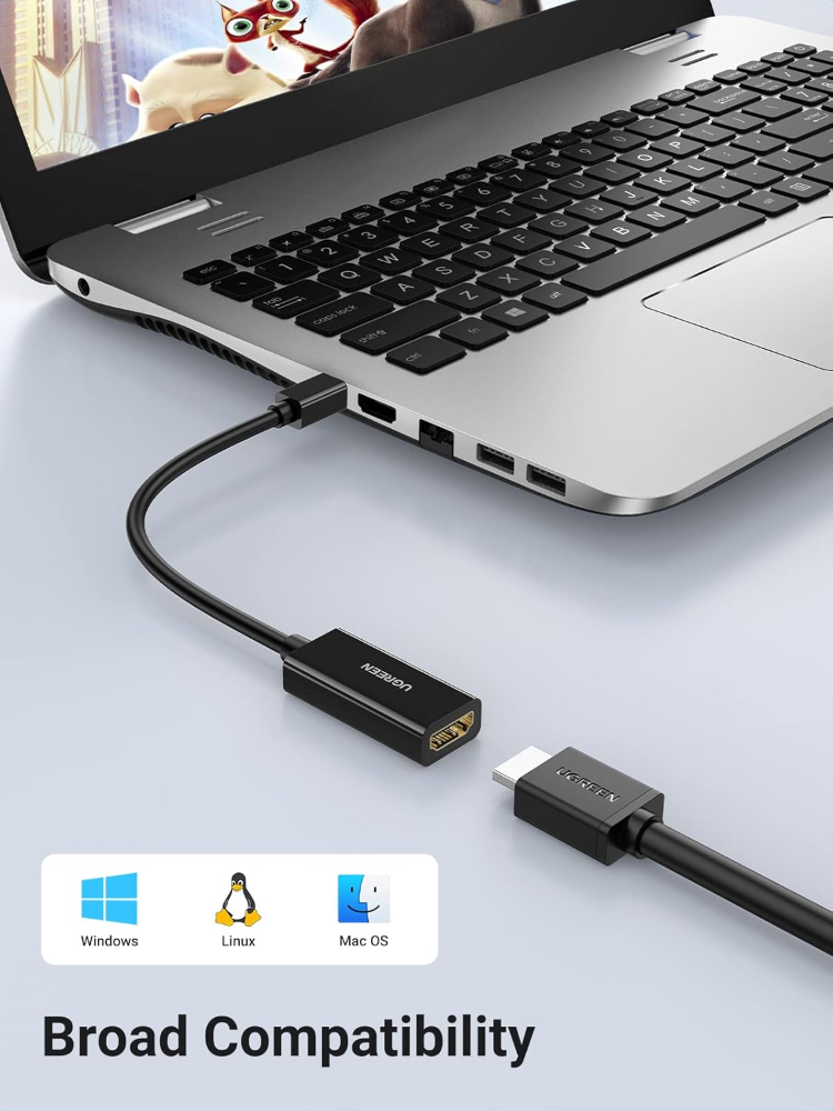 UGREEN Mini DisplayPort to HDMI Adapter Thunderbolt 2.0 4K Mini DP to HDMI Adapter Cable image 5
