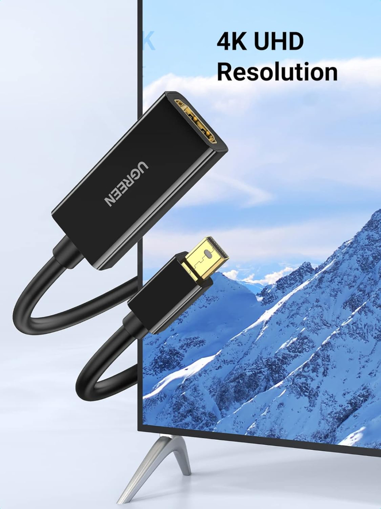 UGREEN Mini DisplayPort to HDMI Adapter Thunderbolt 2.0 4K Mini DP to HDMI Adapter Cable image 4