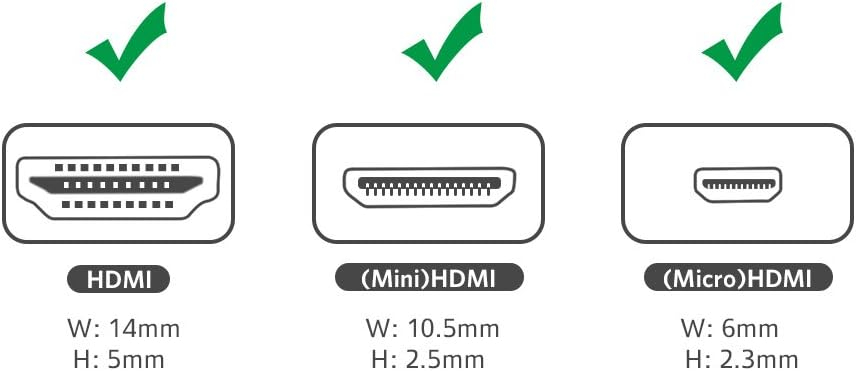 UGREEN 2 in 1 Mini HDMI and Micro HDMI Male To HDMI Female Adapter Supports 1080P image 5
