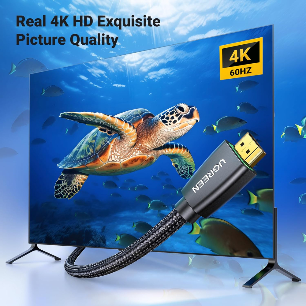 UGREEN HDMI 2.0 4K Male to Male Cable Black 1m image 2