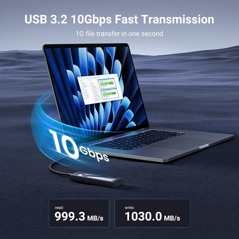 UGREEN M.2 NVMe SSD Enclosure 10Gbps USB 3.2 Gen 2 image 2