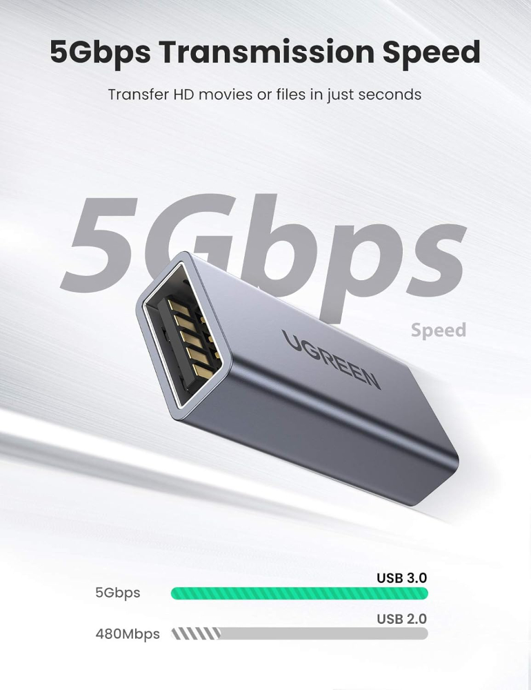 UGREEN USB 3.0 Type A Female to Female Adapter image 2