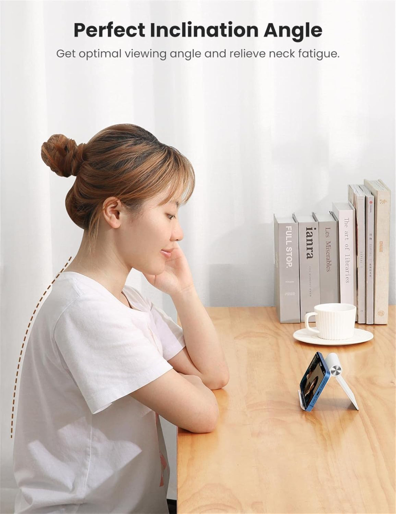 UGREEN Cell Phone Stand for Desk Phone Holder Foldable Portable Adjustable image 6