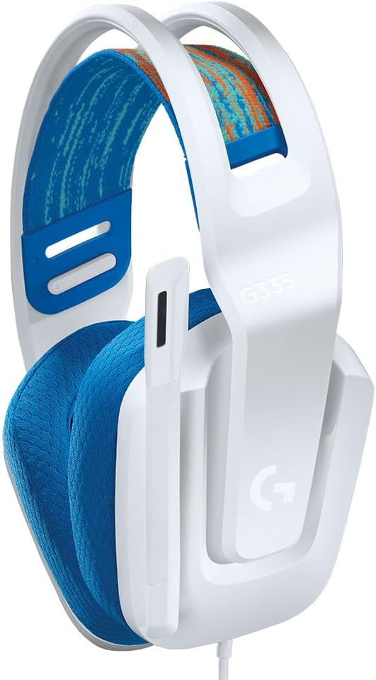 Logitech G335 Wired Gaming Headset, White image 3