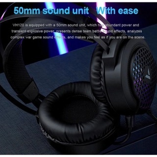 Rapoo VH120 RGB Gaming Headset – Immersive Stereo Sound with LED Lighting