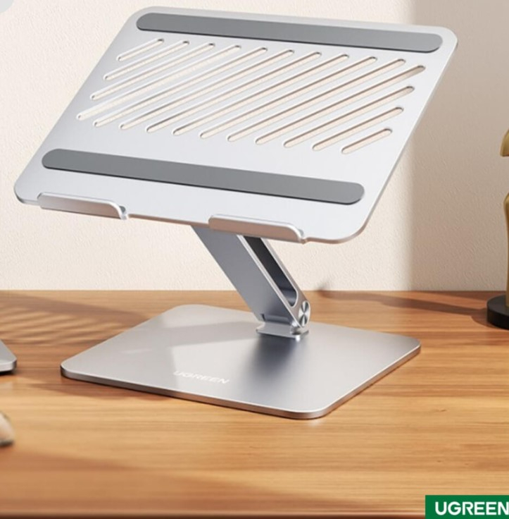 UGREEN  Full-Angle Hover Adjustable & Foldable Laptop Stand – Ergonomic Aluminum Riser with Full Tilt Adjustment for MacBook & Laptops up to 16 inch image 4