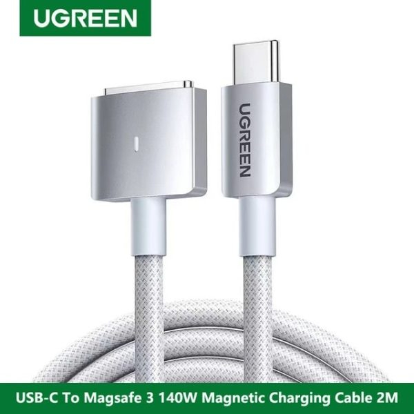 UGREEN  140W USB-C to MagSafe 3 Charging Cable 2M – Super Fast Magnetic Charger Cable for MacBook Pro 14" & 16" image 2