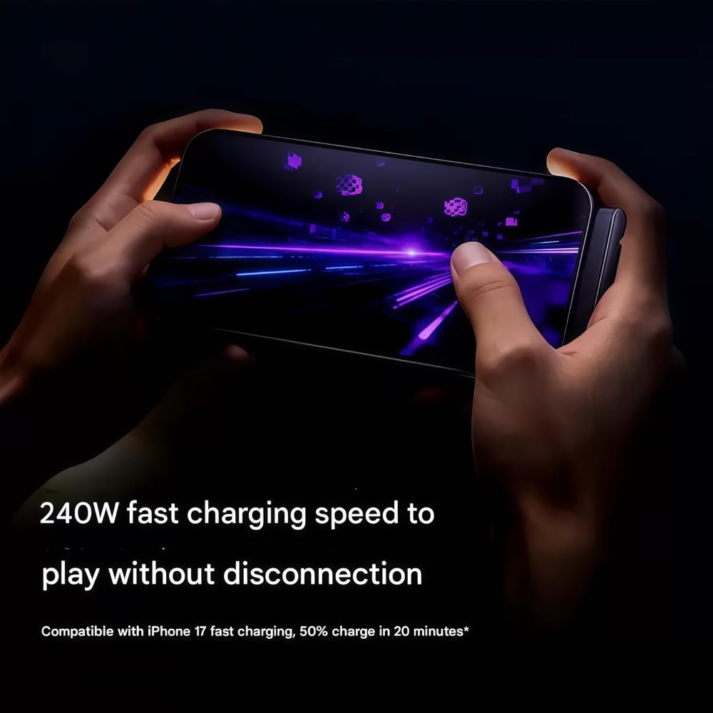 2-in-1 invisible charging cable+folding stand, 240W super fast charging Type-C cable image 3