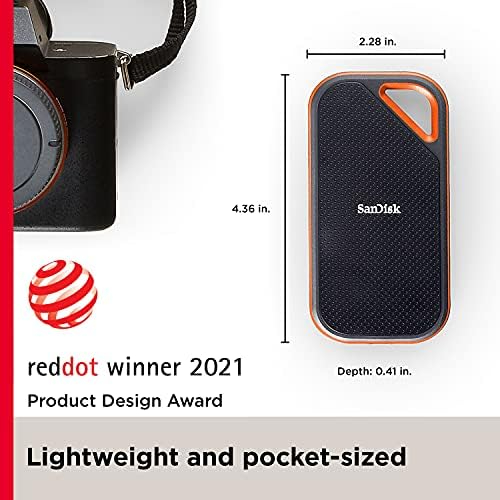 SANDISK E81 EXTREME PRO PORTABLE EXTERNAL SSD V2 4TB - Black image 5