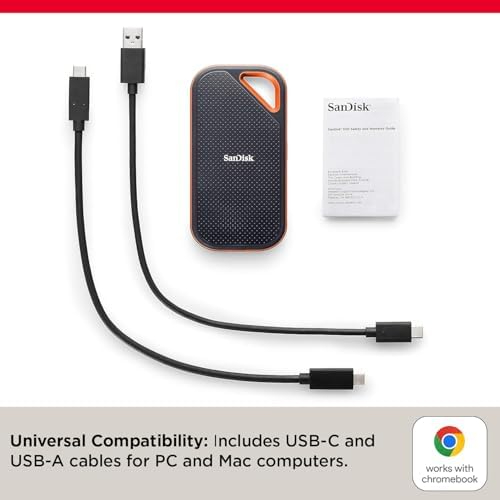 SANDISK E81 EXTREME PRO PORTABLE EXTERNAL SSD V2 2TB - Black image 4