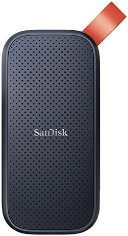 SanDisk E30 Portable External SSD 1TB – Up to 800MB/s, USB-C USB 3.2 Gen 2, Shock-Resistant (Black) (SDSSDE30-1T00-G26)