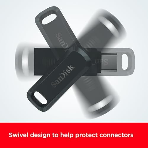 SanDisk Ultra Dual Drive Go 128GB USB Type-C & USB-A Flash Drive – 2-in-1 OTG Pen Drive for Phones, Tablets & Laptops (SDDDC3-128G-G46)