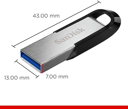 SanDisk Ultra Flair 3.0 128GB USB 3.0 Flash Drive – High-Speed Metal Pen Drive up to 150MB/s (SDCZ73-128G-G46)