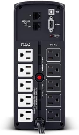 Lightwave LW 1000VA 3-Pin UPS Backup Power Supply