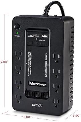 Lightwave LW 650VA 3-Pin UPS Backup Power Supply