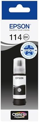 Epson 115 Black Ink Bottle 70ml – Genuine Refill for EcoTank L8160, L8180 (C13T07C14A)