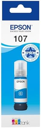 Epson 108 Cyan Ink Bottle 70ml – Genuine Refill for EcoTank L8050, L8100, L18050 (C13T09C24A)
