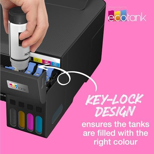 Epson 103 Yellow Ink Bottle 65ml – Genuine Refill for EcoTank L1110, L3110, L3111, L3116, L3150, L3151, L3156, L3160, L5190 (C13T00S44A)