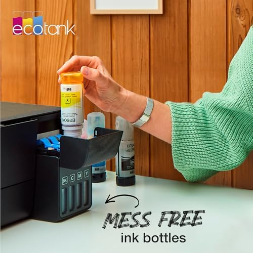 Epson 103 Yellow Ink Bottle 65ml – Genuine Refill for EcoTank L1110, L3110, L3111, L3116, L3150, L3151, L3156, L3160, L5190 (C13T00S44A)