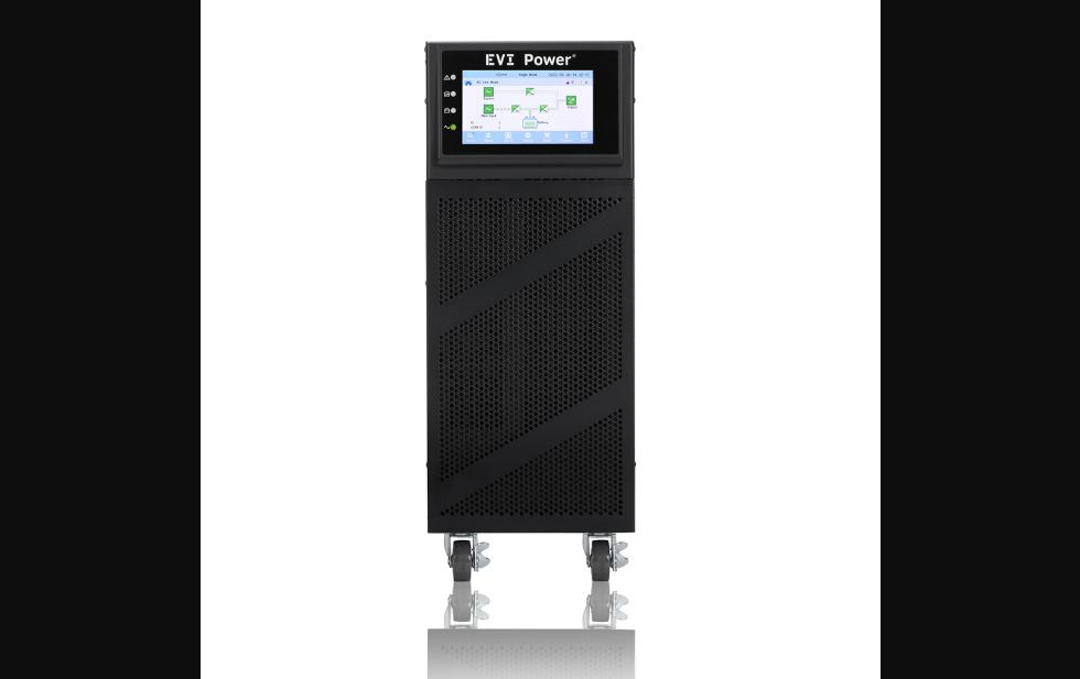 EVI 10000VA / 9000W Tower Online 3-Phase UPS – Double Conversion with DSP Control, N+X Redundancy, 7" Touch LCD & SNMP-Ready for Data Centres & Industry (EP-UPS10000Y33OT)