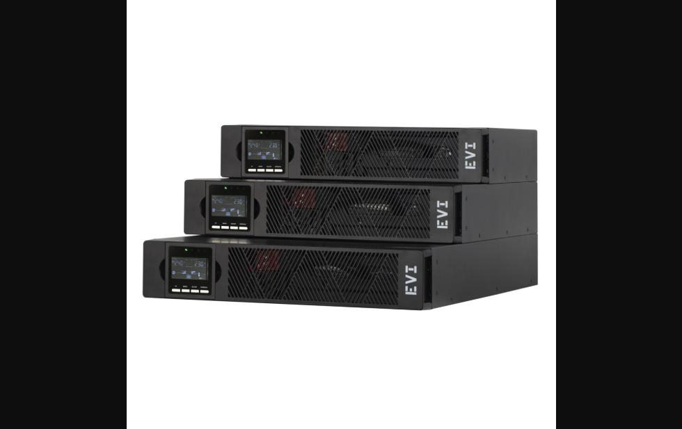 EVI 1000VA / 900W Rack Mount Online UPS – Single Phase Double Conversion UPS with PFC, LCD, 8 IEC C13 Outlets & SNMP-Ready for Servers & Network Racks (EP-UPS1000UC13OR)