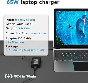 Dell Big Pin 19.5V 3.34A / 4.62A Laptop Adapter