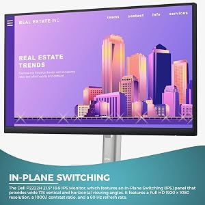Dell 22-Inch Wide FHD |HDMI Monitor