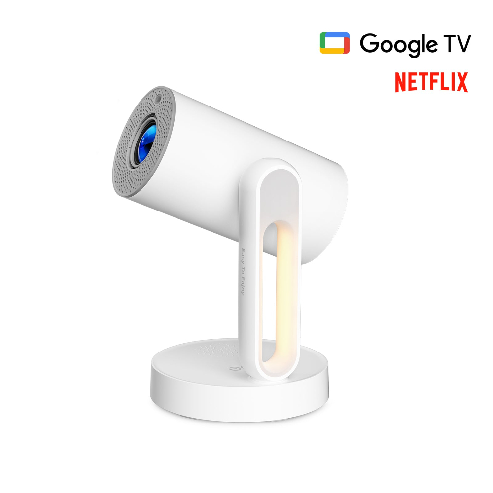 ETOE Starfish Plus Smart Projector – Full HD 1080P, Google TV & 4K Streaming, 300 ANSI Lumens, Auto Keystone & Focus, Wi-Fi, Bluetooth, 7-Colour Night Light (A1223)