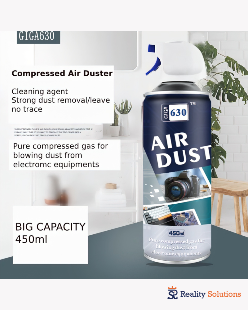 GIGA 630 Compressed Gas Air Duster 450ml – Electronics & Computer Cleaning Spray